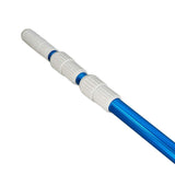 Telescopic Aluminum Pole for Cleaning Swimming Pools with Blue or Silver Anodized Finish